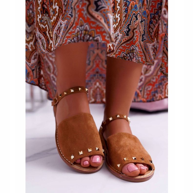 Sandaler för kvinnor Lu Boo mocka Camel Silena brun 2