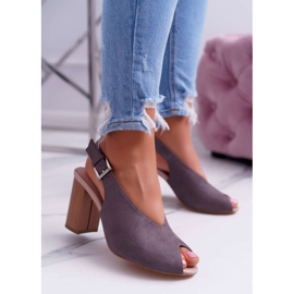 EVE Sandaler för kvinnor Mocka Mörkgrå Celian 1