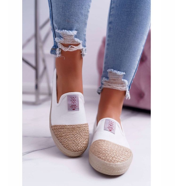 Kvinnors Espadrilles Cross Jeans Vit DD2R4044 2