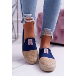 Kvinnors Espadrilles Cross Jeans Marinblå DD2R4046 2