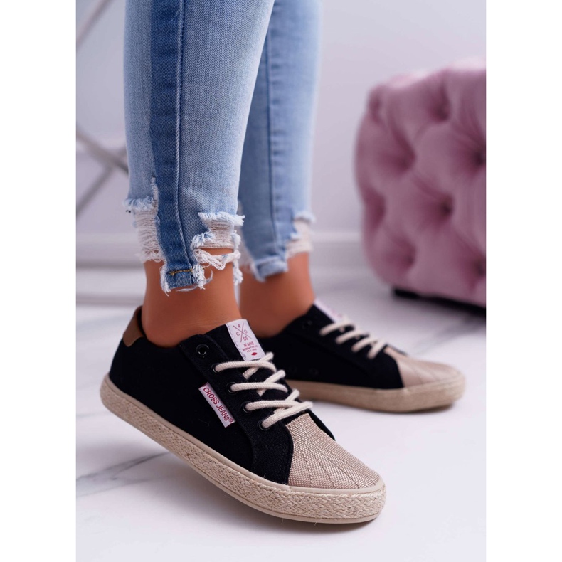 Kvinnors sneakers Cross Jeans Svart DD2R4093 1