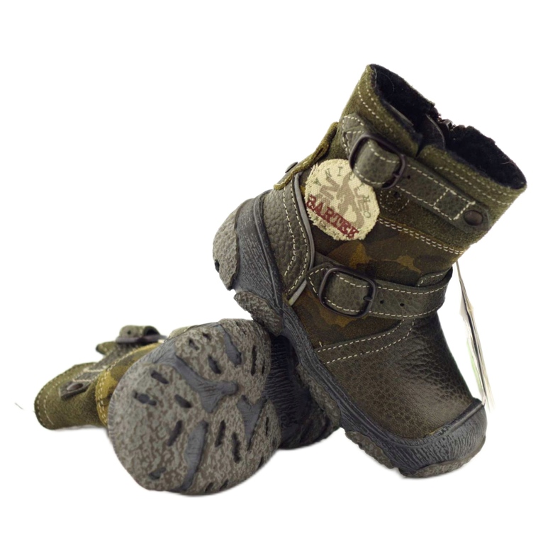 Läderbarnskor 91543 Green Bartek grön 3