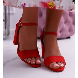 FRBS Sandaler för kvinnor Mocka Röd Baloo 2