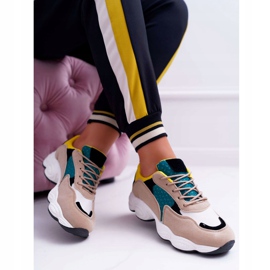 NFR Kvinnors sportskor mocka grön gul Lollipop mångfärgad 1