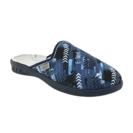 Befado -färgade barnskor 707Y402 svart marinblå blå 1