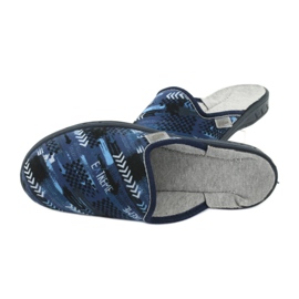 Befado -färgade barnskor 707Y402 svart marinblå blå 4