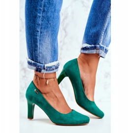 Sergio Leone Dampumps Grön mocka Orsola 2