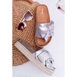 Dam Tofflor Vices Silver 6275 grå 2