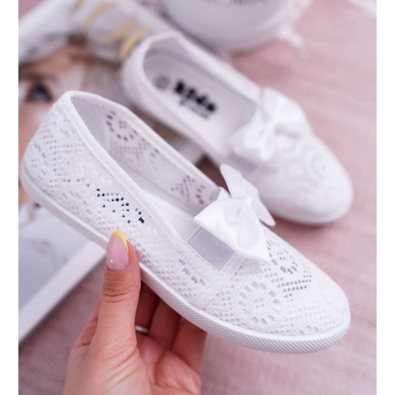 EVE Barn vit spets Dudi sneakers 1