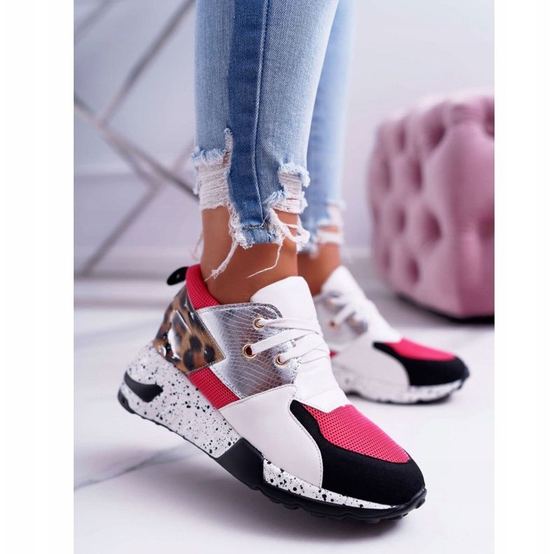 Kvinnors sportskor Lu Boo med leopardmönster Vit Malibu mångfärgad 1