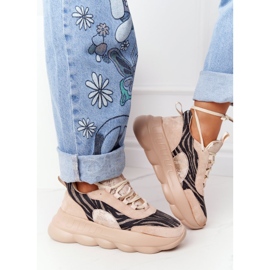 Kvinnors sportskor Lu Boo Tjock sula Beige Smaka på det! 2