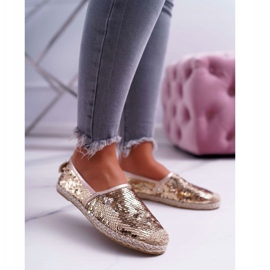 Kvinnors Espadrilles Lu Boo Gold Paljetter Destino gyllene 1