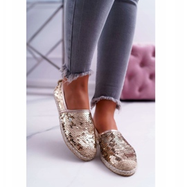 Kvinnors Espadrilles Lu Boo Gold Paljetter Destino gyllene 2