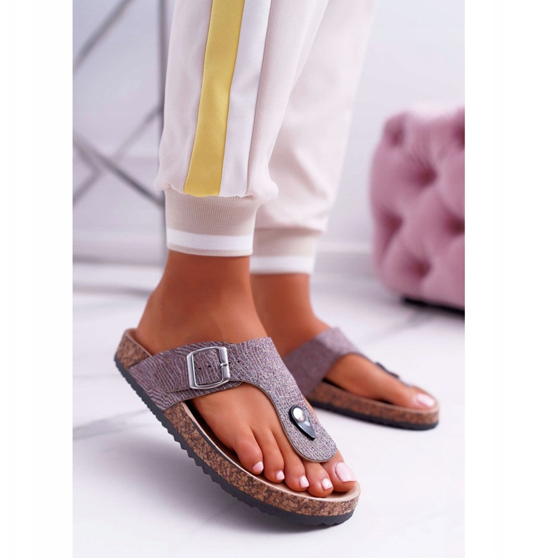 EVE Grå tofflor för kvinnor Baisan 1