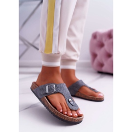 EVE Dam Tofflor Mörkgrå Baisan flip-flops 2