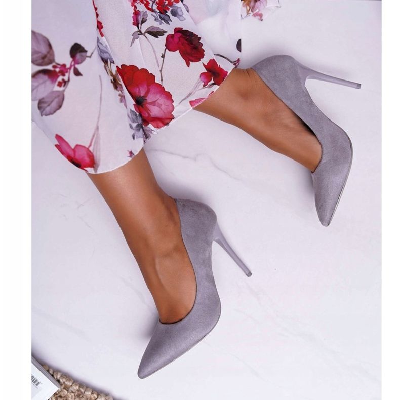 PS1 Kvinnor mocka grå Yanna stilettor 2