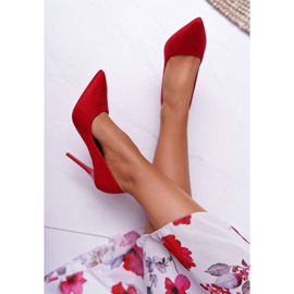 SEA Röda Yanna Stilettos för mocka för kvinnor 2