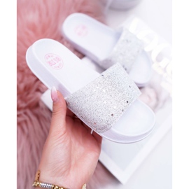 Barn och ungdom Big Star White Glitter Sandaler AA374086 vit 1