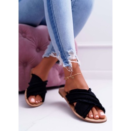 Kvinnors material Tofflor Vices 7269 Black Jamen svart 1