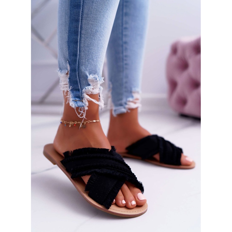 Kvinnors material Tofflor Vices 7269 Black Jamen svart 2