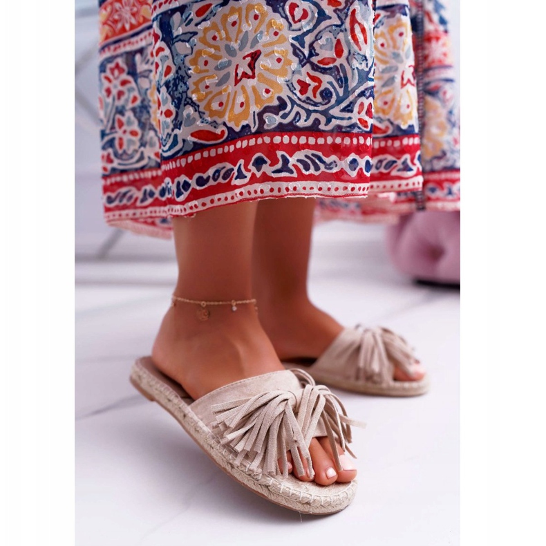 Dam Beige Boho Vices 8458 tofflor 1