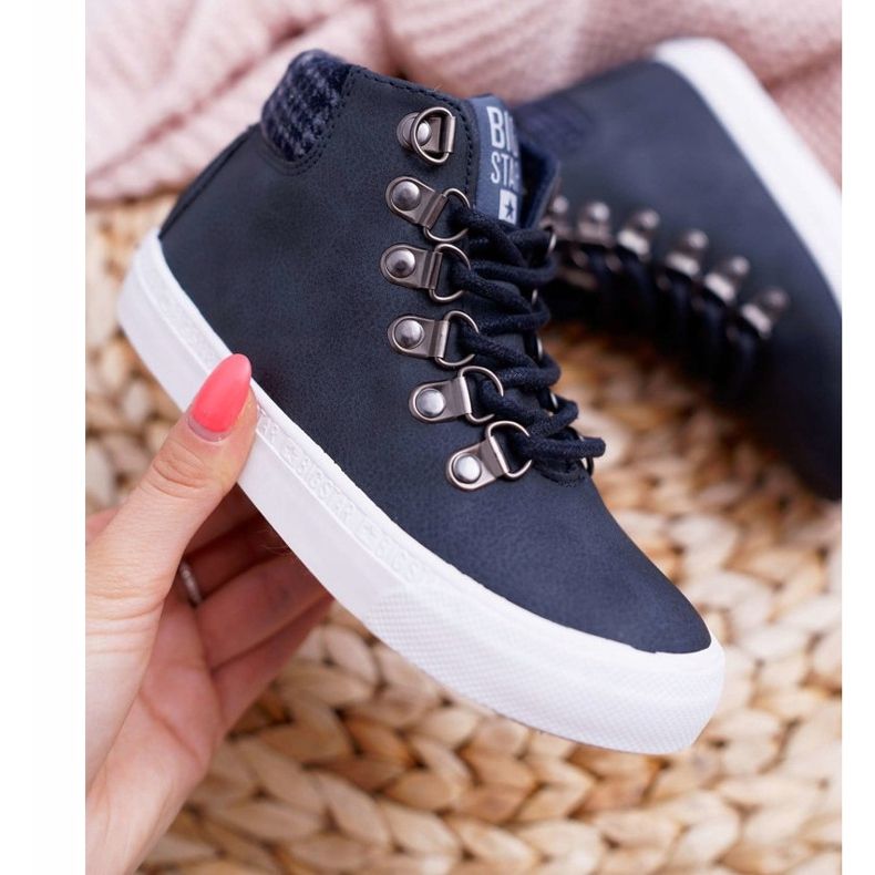 Barn Pojkar Sneakers Big Star Marinblå EE374038 2