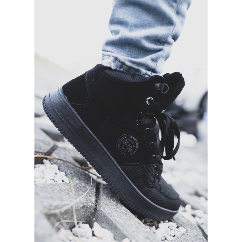 Mäns sportskor Big Star High Black EE174433 svart 1