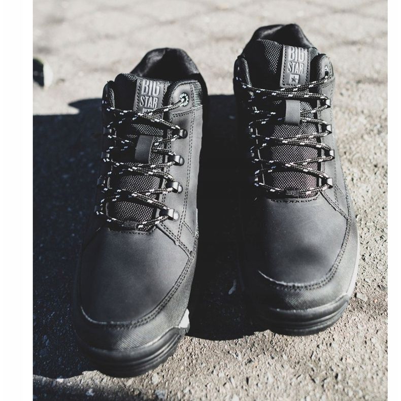 Herrvandringsskor Big Star High Outdoor Black EE174465 svart 1