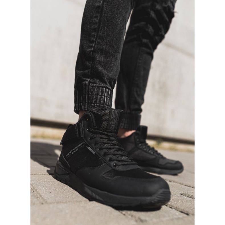 Mäns sportskor Big Star High Outdoor Black EE174461 svart 1