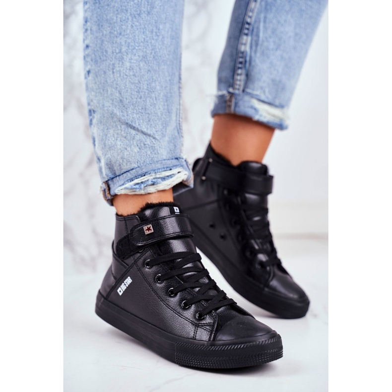 Dam Sneakers Big Star Warm Black V274542FW svart 2