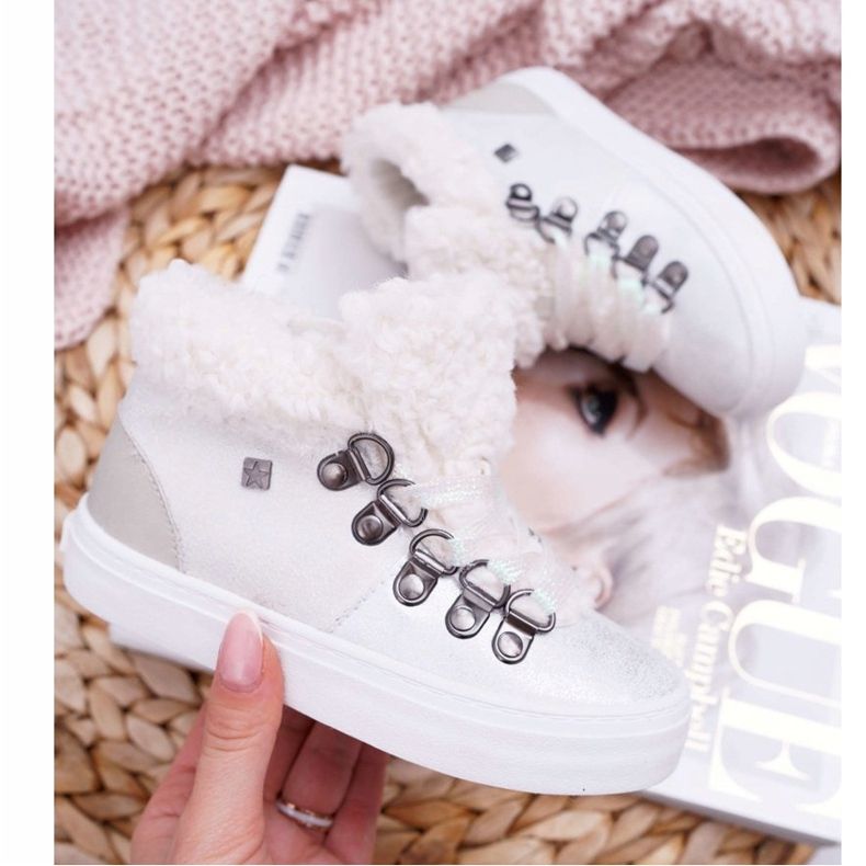 Barnskor Flickaskor Sneakers Big Star White EE374017 vit 1