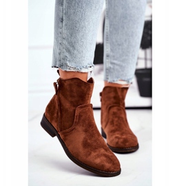 EVE Dam stövlar Cowboy Flat Heel Camel Plemmi brun 2