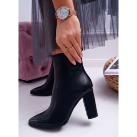 FRID Kvinnors stövlar på hög klack, dragkedja i Spitz Black Ferol svart 2