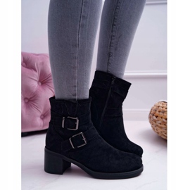 FRID Damskor på högklackig mocka svart Fagret 1