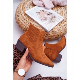 Camel Umberco stövlar med platta klackar för kvinnor brun 1