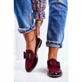 Dam Brogues Maciejka lackade loafers Burgundy 04099-44 / 00-1 röd mångfärgad 1