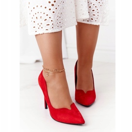 Kvinnor Stilettos Mocka Röd S.Barski Ziger 1