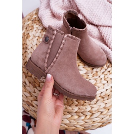 POPA Barnskor Flat Heel Khaki Sicarro kaki 1