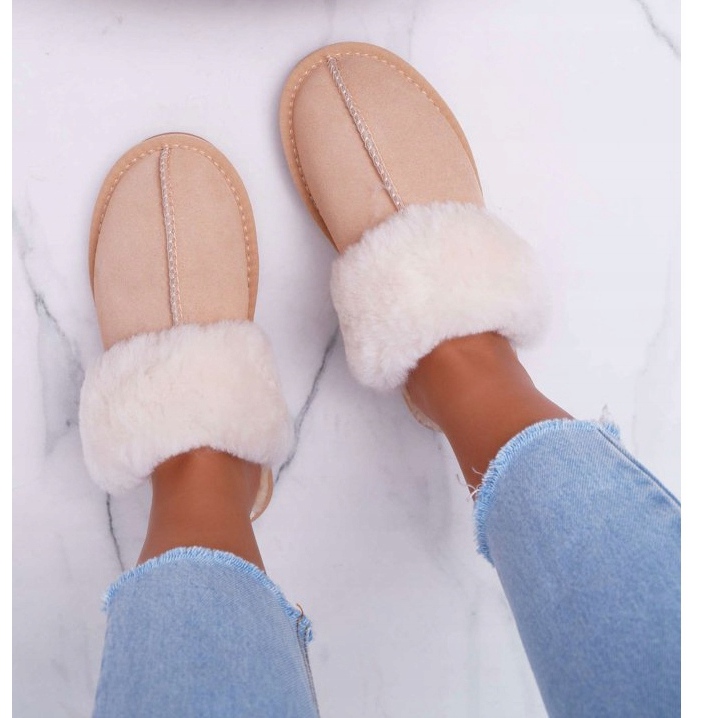 Dam Tofflor Beige Mirendy 2