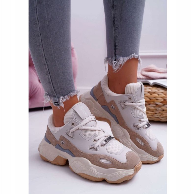 Kvinnors sportskor Big Star av Daniel Lopez Beige FF274429 2