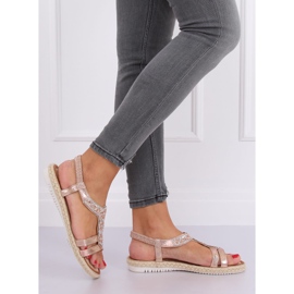 Champagne espadrilles sandaler CO-78 Champagne rosa 2