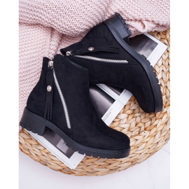 SEA Damstövlar Warm Suede Two Sliders Black Ohoo svart 1