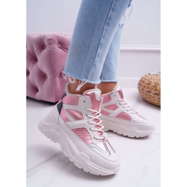 Kvinnors sportskor rosa varma midrow 1