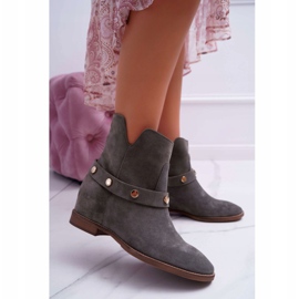 Damstövlar Laura Messi 1890 mocka läder Olive Darmah mångfärgad grön 1