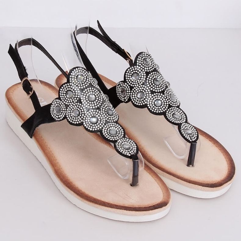 Svarta sandaler 7887-PL Svart 1