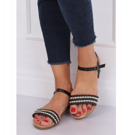 Svarta damsandaler HT-68 Svart 1