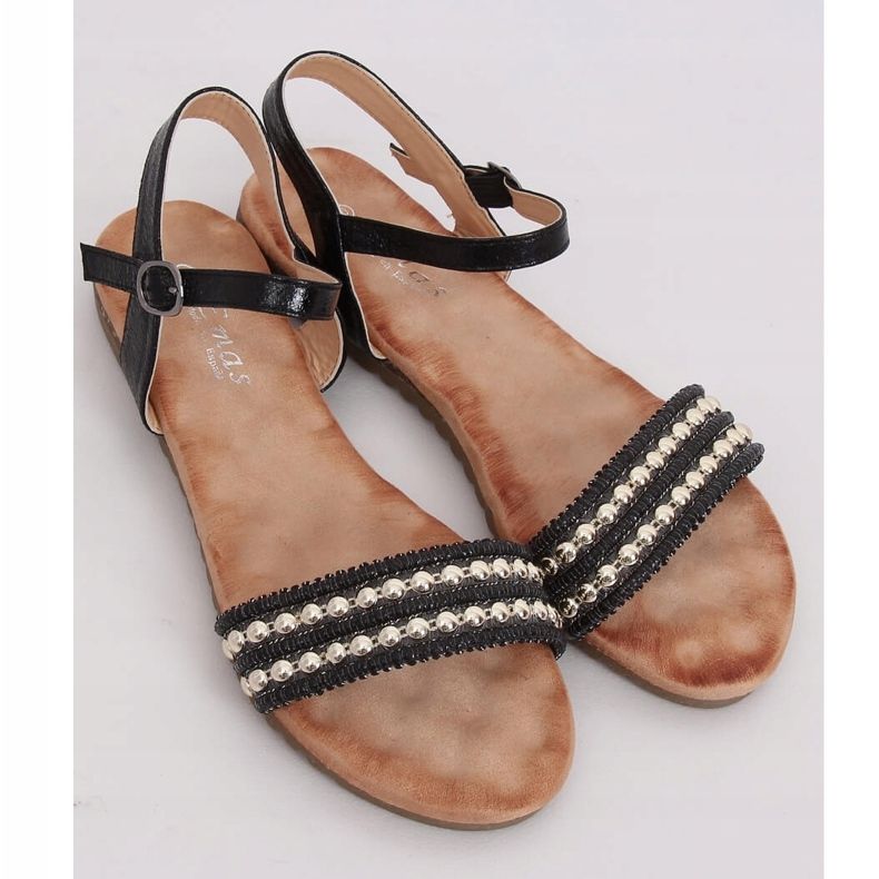 Svarta damsandaler HT-68 Svart 2