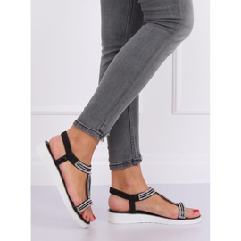 Svarta damsandaler 127-89 Svart 1