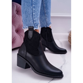 S.Barski Kvinnors svarta cowboystövlar Barski 30-20 2