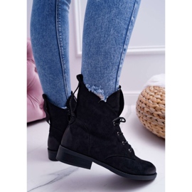 S.Barski Kvinnors höga stövlar Svart mocka Barski 75-13 2